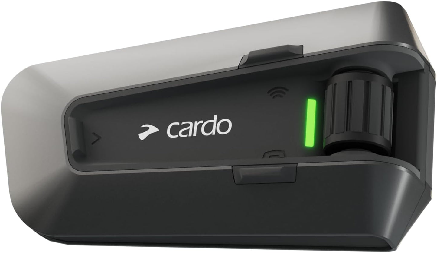 Cardo PACKTALK Edge Motorcycle Bluetooth Communication System Headset Intercom - Single Pack