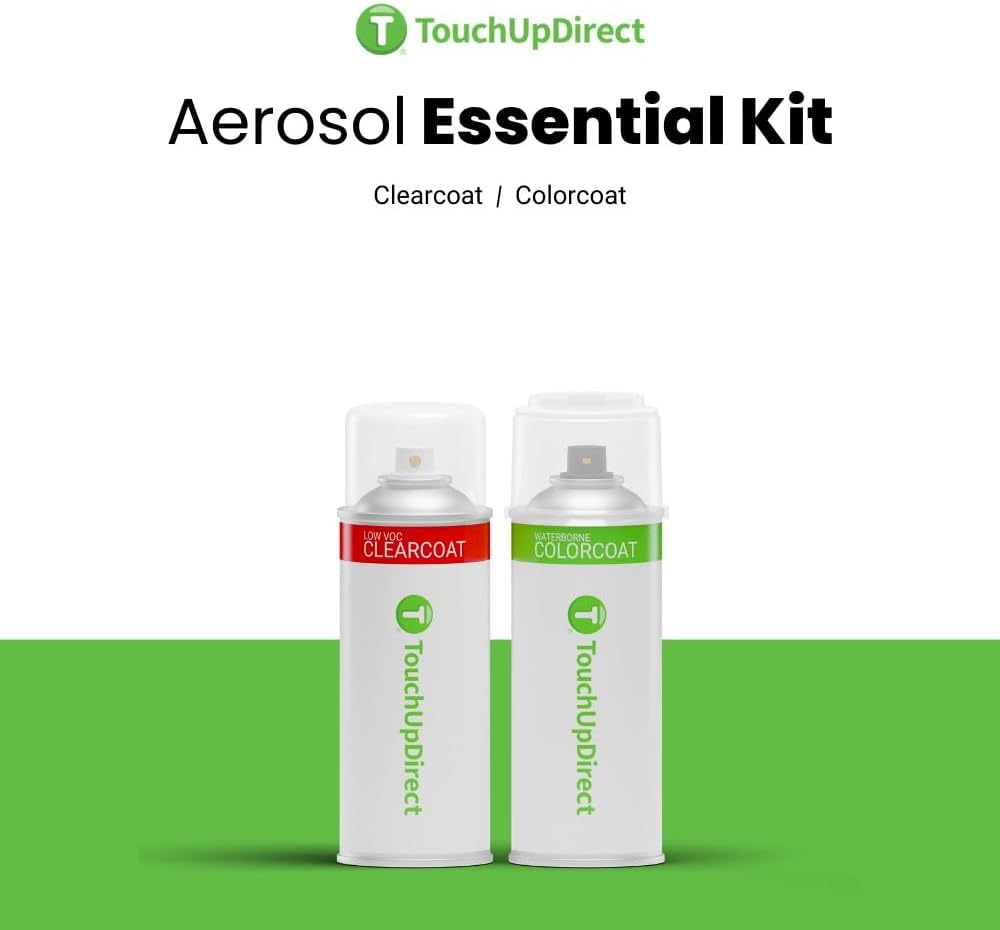TouchUpDirect 4X0 Inferno Compatible with Toyota Exact Match Touch Up Paint Aerosol - Essential Kit