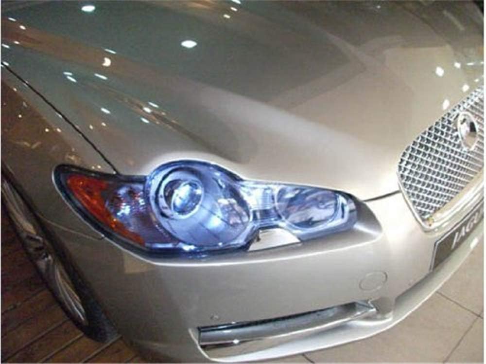 12 by 48 Inches Self Adhesive Headlight, Tail Lights, Fog Lights Tint Vinyl Film with Knife and Hand Tool (Dark Blue)