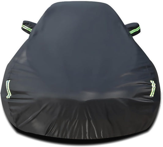 Custom Car Cover Compatible with Maserati Ghibli 2013-2025/ GranTurismo GranCabrio, Waterproof Rain Snow Sun UV Cover with Cotton Lining, All Weather Outdoor Car Cover with Windproof Straps