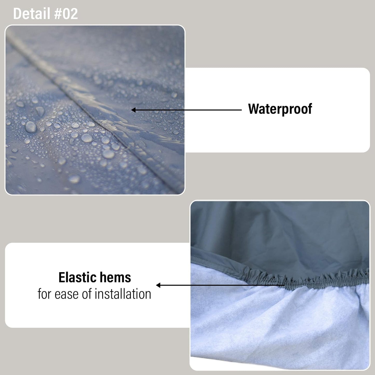 Supreme Full Car Cover – for Pontiac GTO 1964-1972 Convertible 2-Door Semi Custom Fit Waterproof Full Coverage All Weather Windproof Dust Proof Indoor Outdoor Automobile