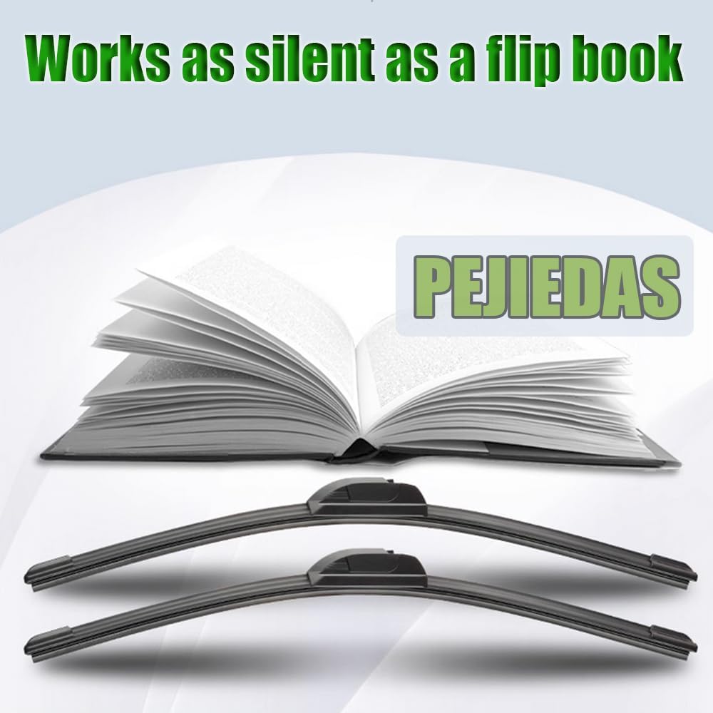 OEM Quality Front Wiper Blades, Replacement for 2009-2020 Honda Fit/2011-2016 Hyundai Elantra, OE Original Style (28 Inch + 14 Inch Front Wiper Blades)