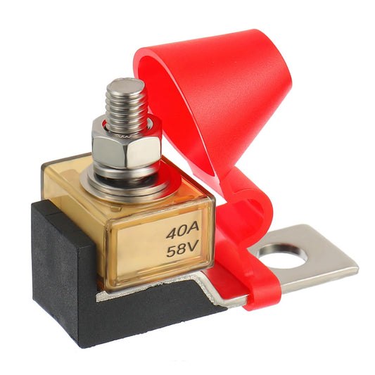 MRBF Terminal Fuse Block 40 AMP Marine Rated Battery Fuse 58V DC Max IP66 Waterproof Fuse Holder 40A