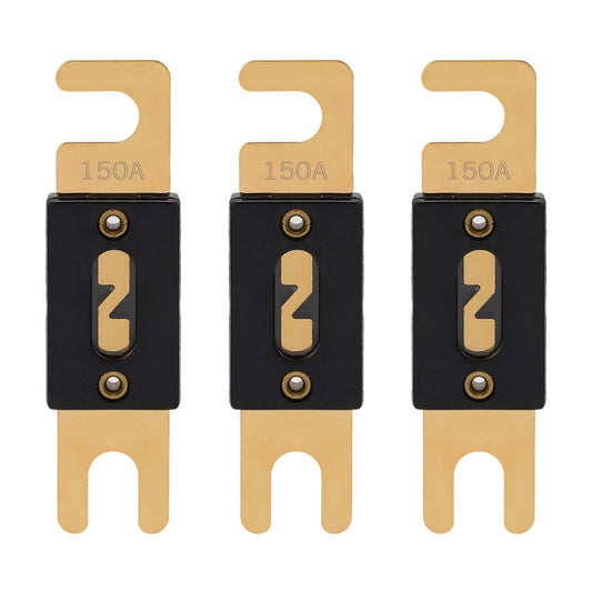 150A ANL Fuse 150 Amp Inline Blade Fuses 32V for Car Audio Inverter Automotive Stereo (Pack of 3 pcs)