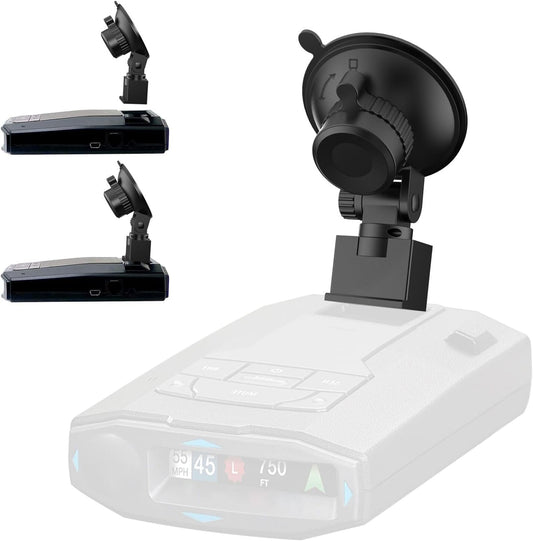 Radar Detector Mount,Car Radar mounting Bracket,Windshield and Dashboard Suction Mount,for Escort Max360c Max 3 IX IXc Redline EX Beltronics Cobra DualPro GT 360 Radar Models, w/EZ Magnet Connection