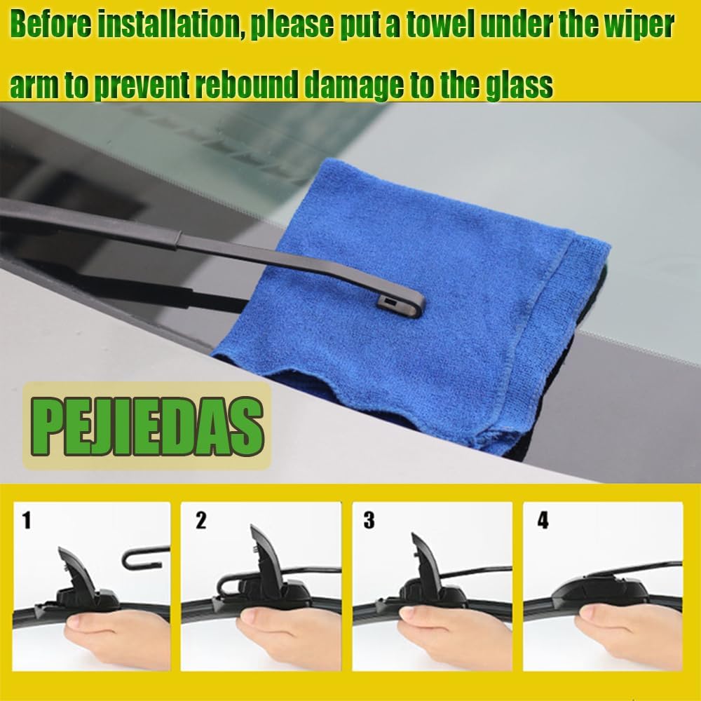 OEM Quality Front Wiper Blades, Replacement for 2006-2002 Honda CR-V CRV/2001-1993 Nissan Altima, OE Original Style (21 Inch + 20 Inch Front Wiper Blades)