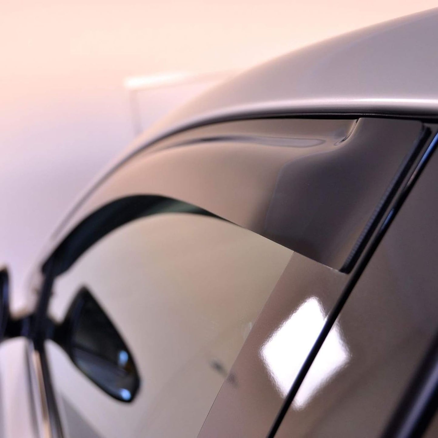 Rainproof Side Window Wind Deflectors for 2021-2024 Hyundai Elantra, Tape-on Sun Rain Guard Sets,Nice Looking Window Visors for Cars,Vent Deflector for 21-24 Hyundai Elantra 94169