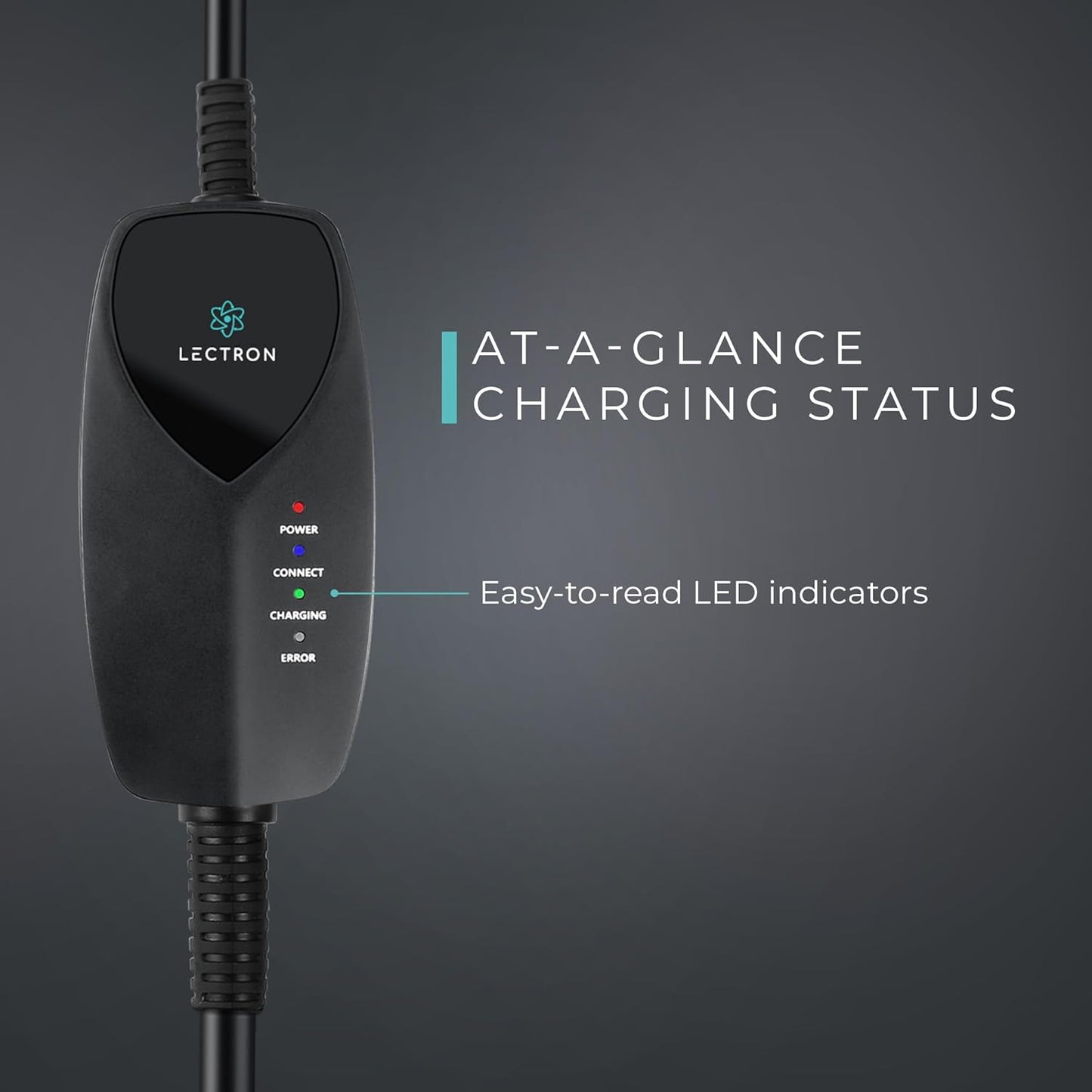 Lectron Level 1 Tesla EV Charger (WiFi) with App Control - 120V, 12 Amp, & 16 ft Cord - Portable Charger for Tesla EVs with NEMA 5-15 Plug - Compatible with All Tesla Model S, 3, X, Y & Cybertruck