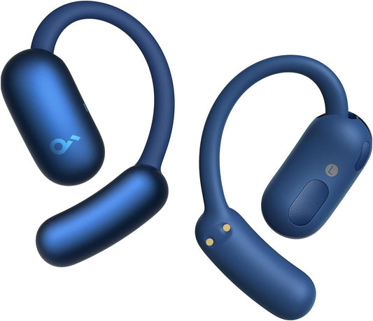 soundcore AeroFit 2 by Anker, Open-Ear Headphones, Translation Earbuds Real Time, 4 Adjustable Positions for Every Ear Size, 2x Richer Bass, Hi-Res, 42H Playtime, IP55,AI Clear Calls,Wireless Charging