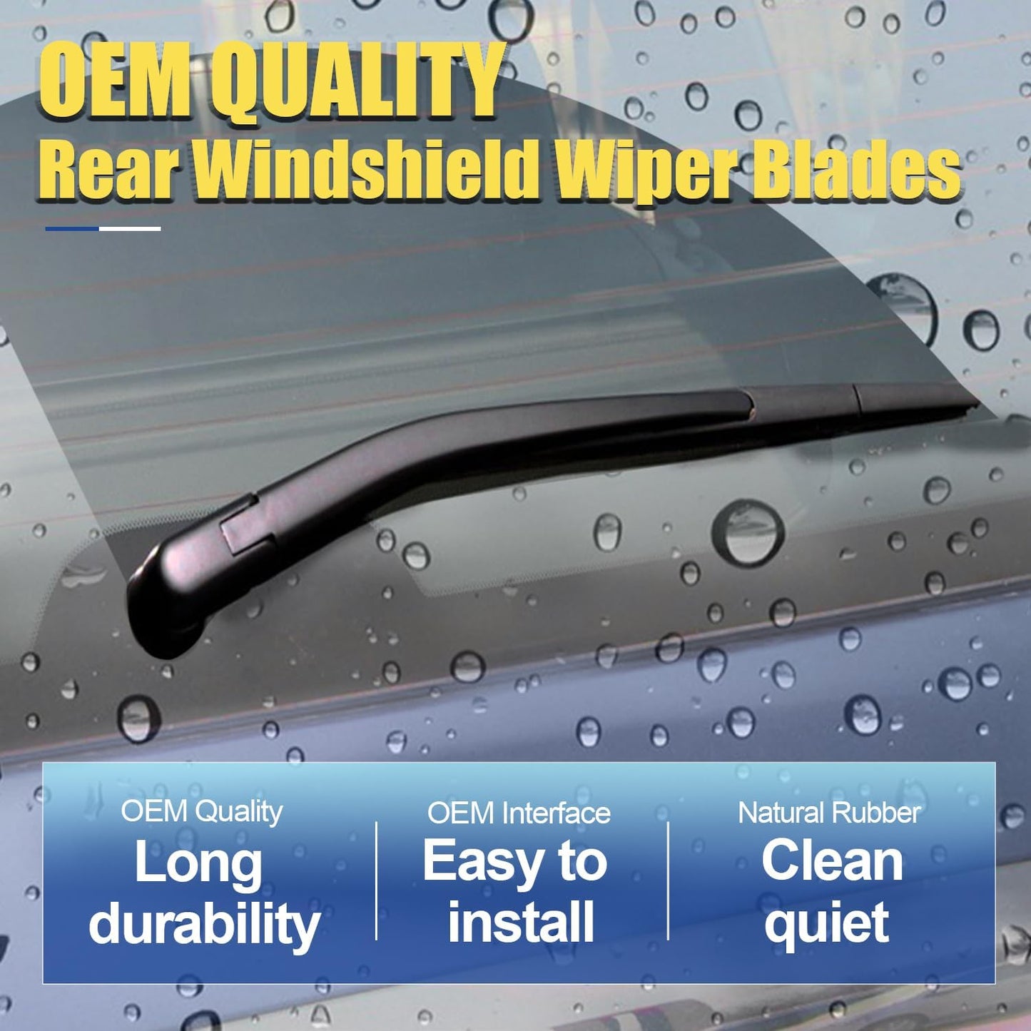3 wipers Replacement For Chevrolet Trax 2013-2021 2022 2023 Buick Encore 2013-2021 2022 Original Equipment Windshield Wiper Blades Set - 26"+14" +10" (Set of 3) Top Lock