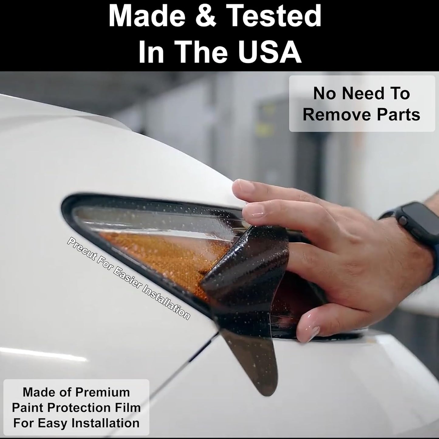 BOGAR TECH DESIGNS Full Headlight Head Light Tint Kit Compatible with Kia Forte 2019-2021, Light Smoke
