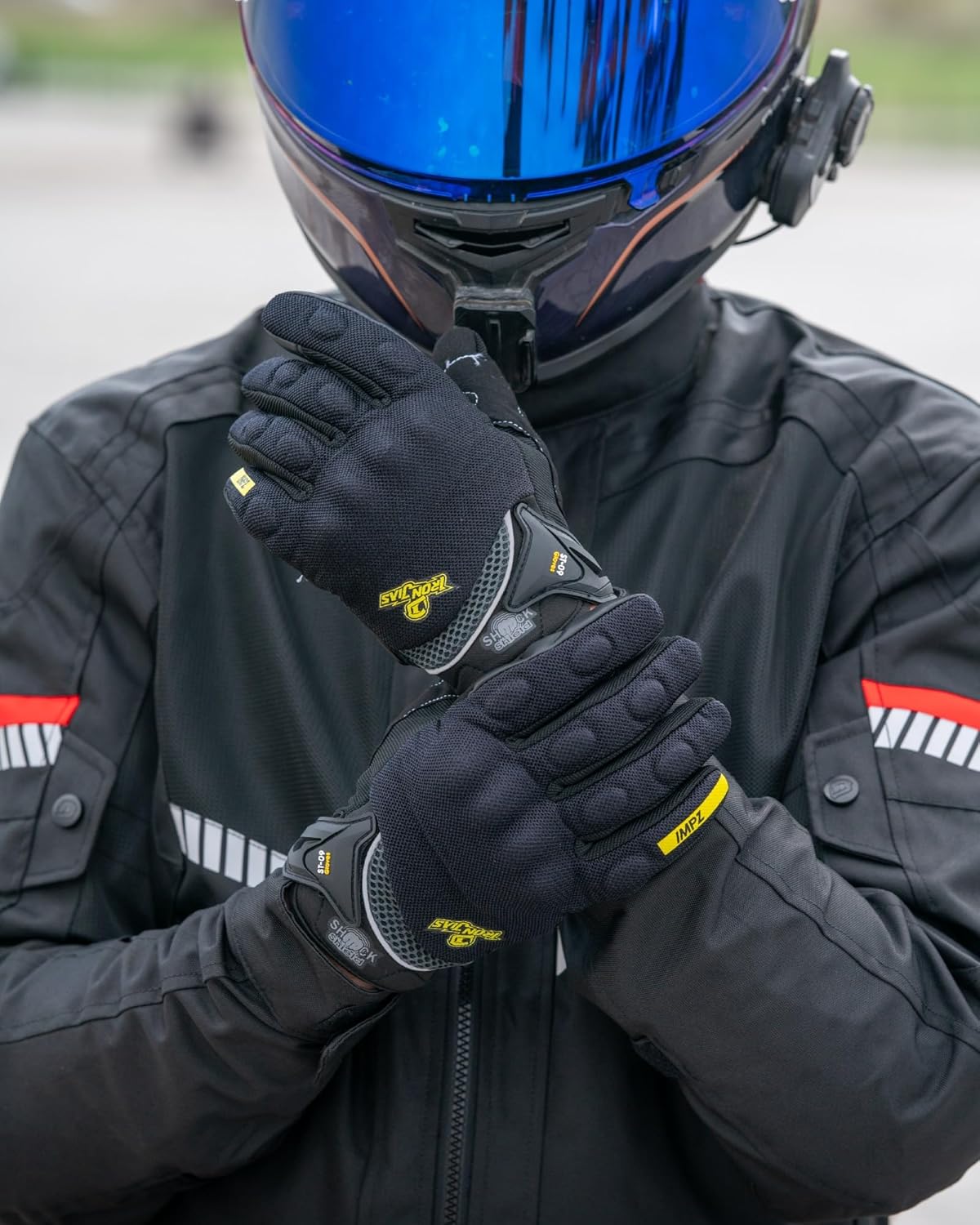BORLENI Motorcycle Riding Gloves Touch Screen Full Finger Glove Motocross Road Racing Bike Outdoor Sports for Women Men