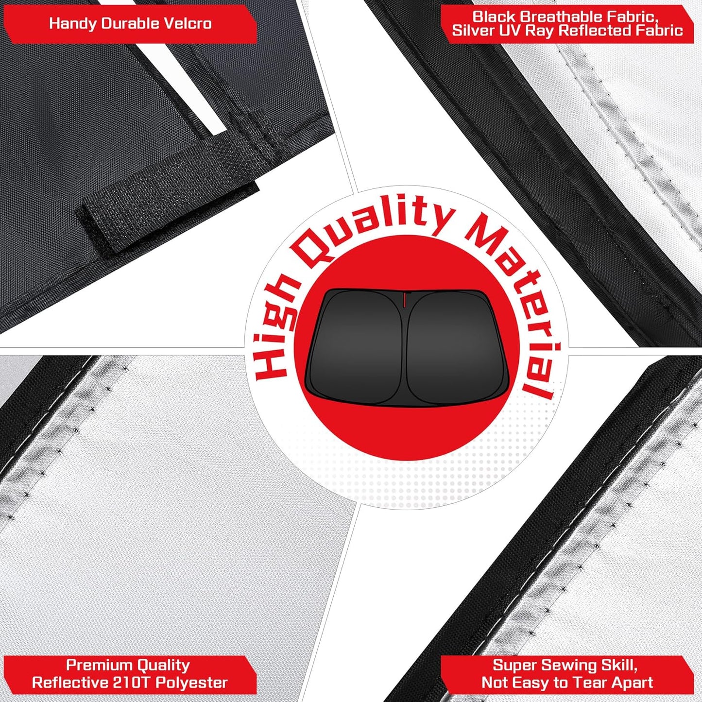 ARISMOTOR Windshield Sun Shade for Honda Prologue EV 2024-2025 2026, Custom Fit Foldable Front Window Sunshade Sun Visor Protector, Block UV Rays Keep Your Car Cooler